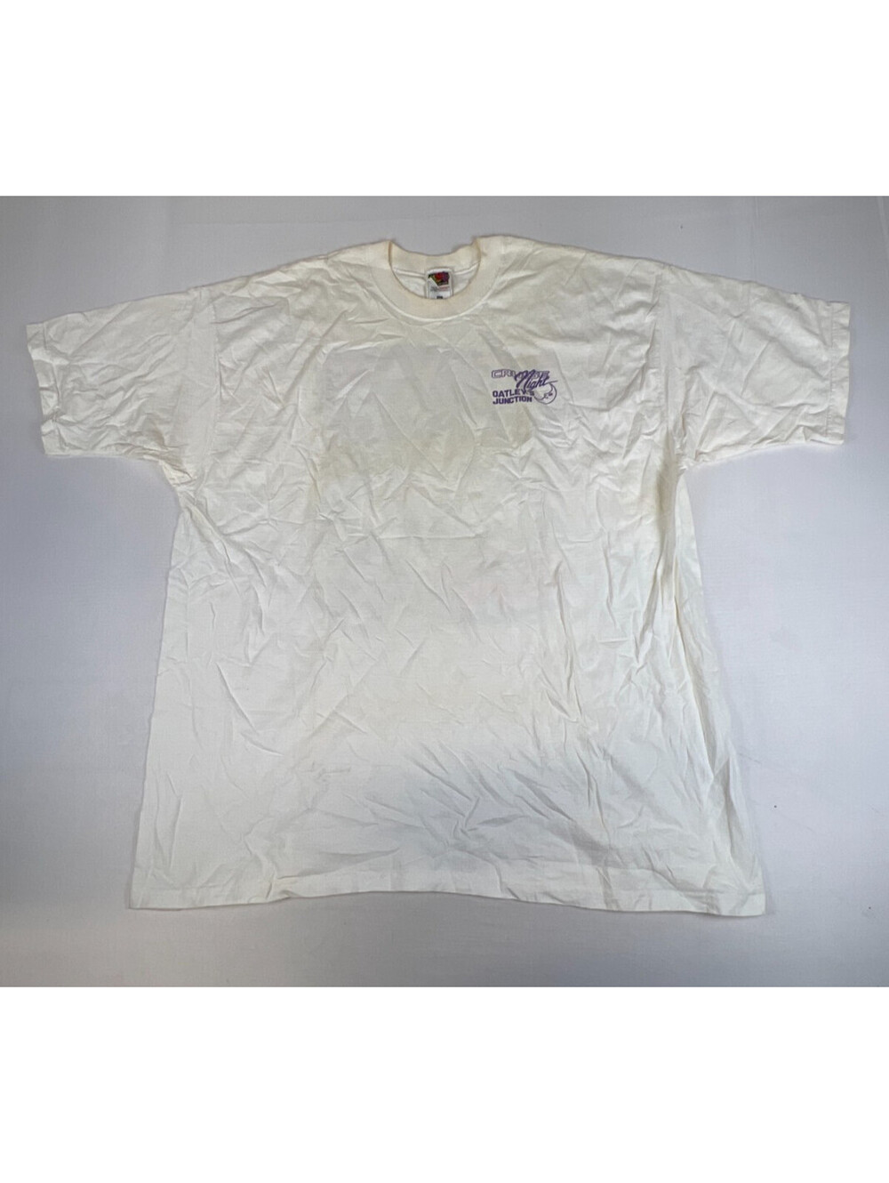 Vintage Fruit of the Loom Men's 2XL White Datley's Junction Cruise Night T-Shirt